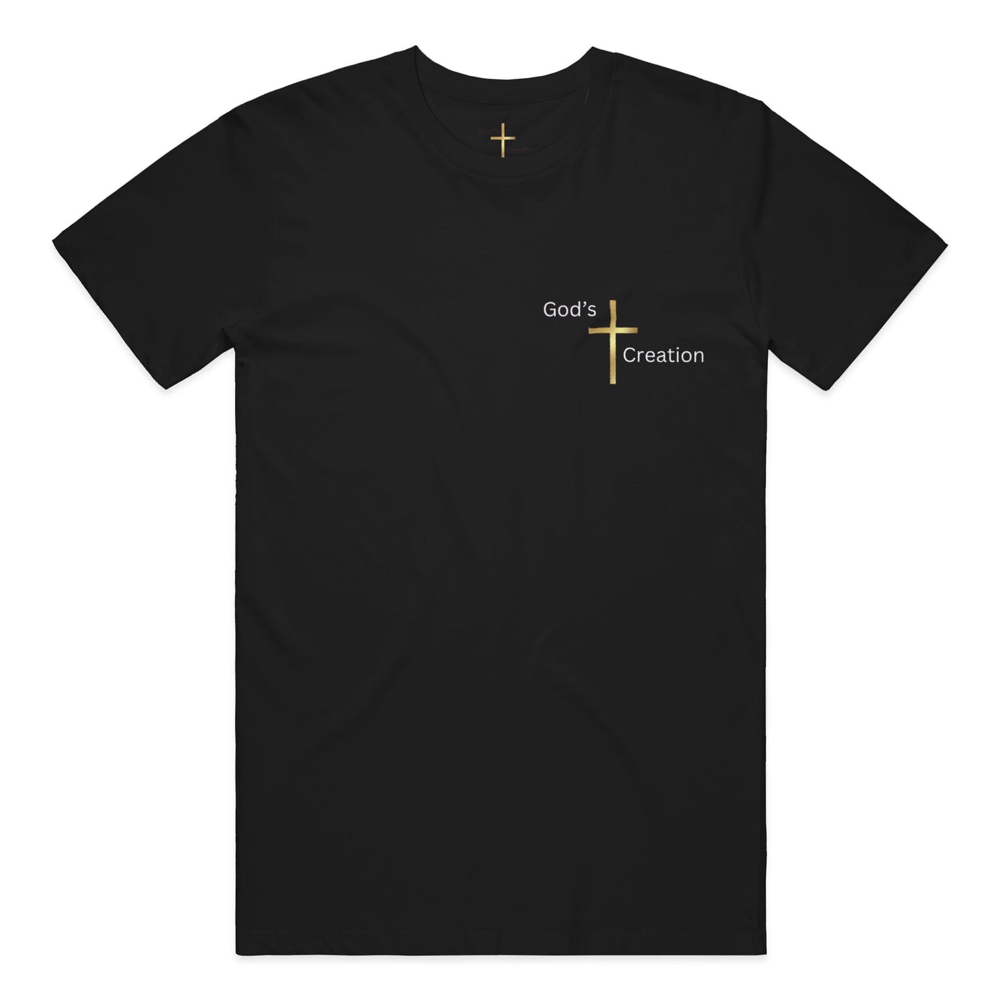 God's Creation Gold Cross T-Shirt