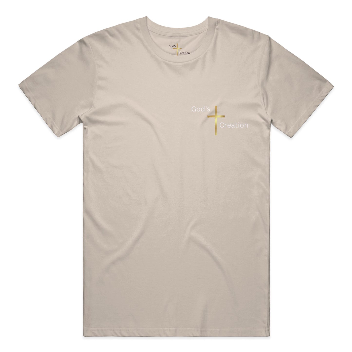 God's Creation Gold Cross T-Shirt