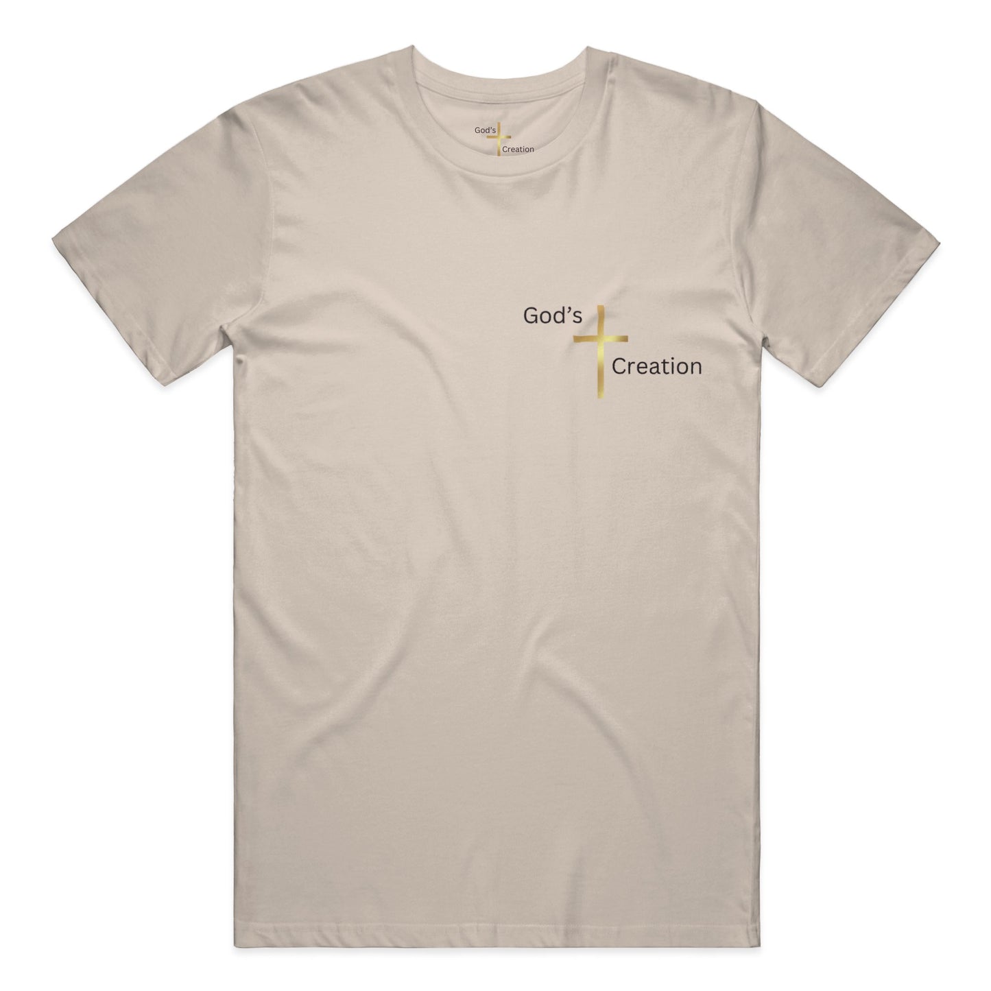 God's Creation Gold Cross T-Shirt