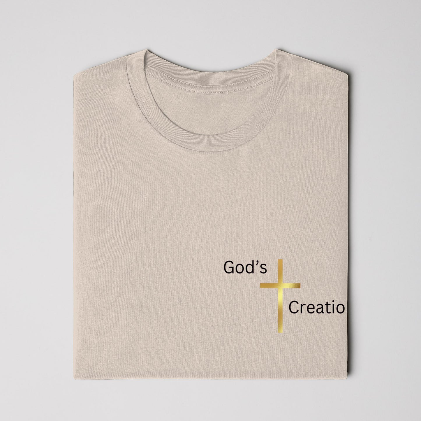 God's Creation Gold Cross T-Shirt