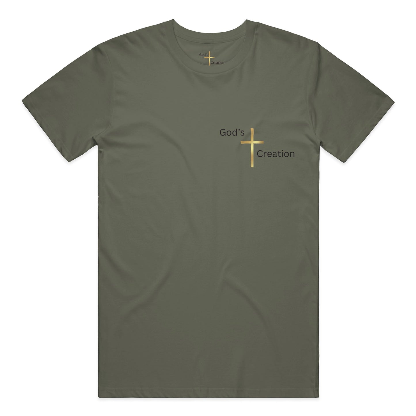 God's Creation Gold Cross T-Shirt