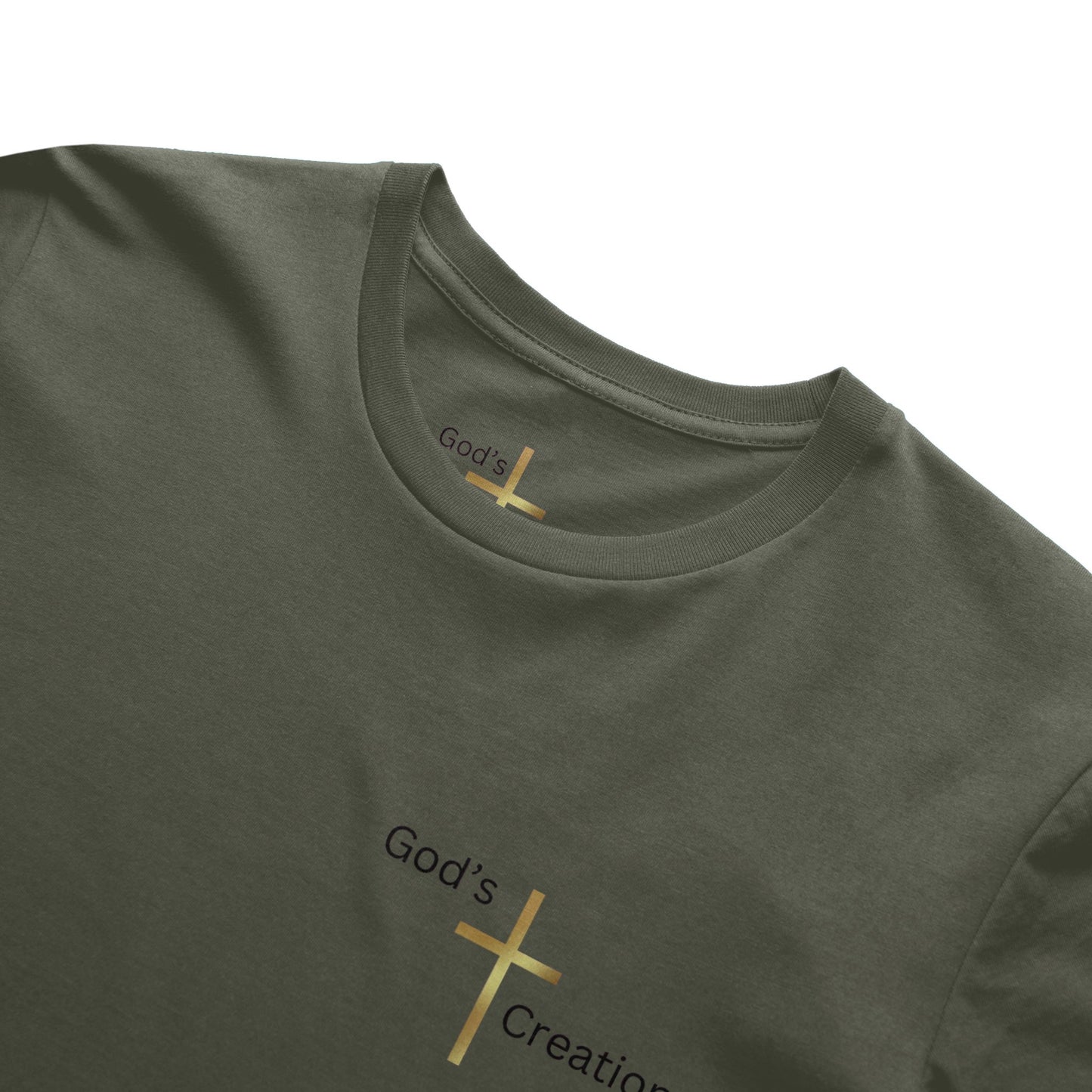 God's Creation Gold Cross T-Shirt