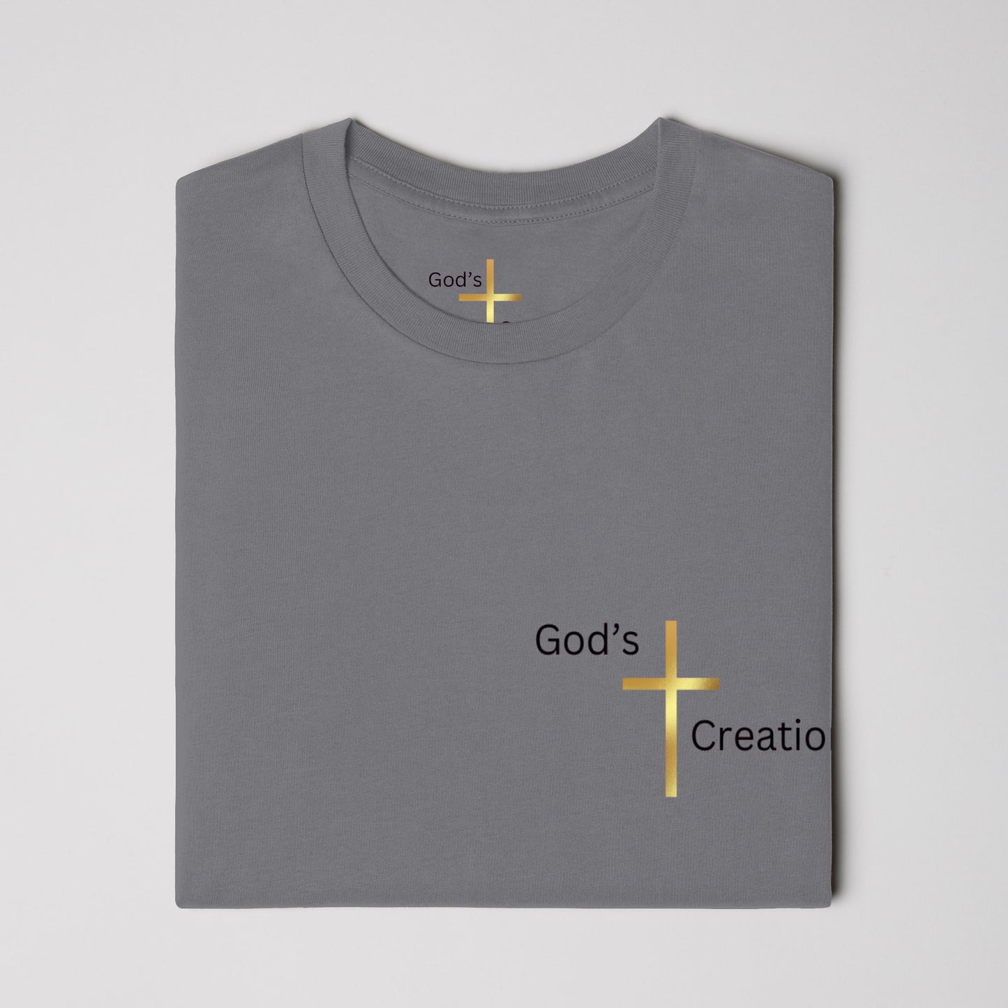 God's Creation Gold Cross T-Shirt