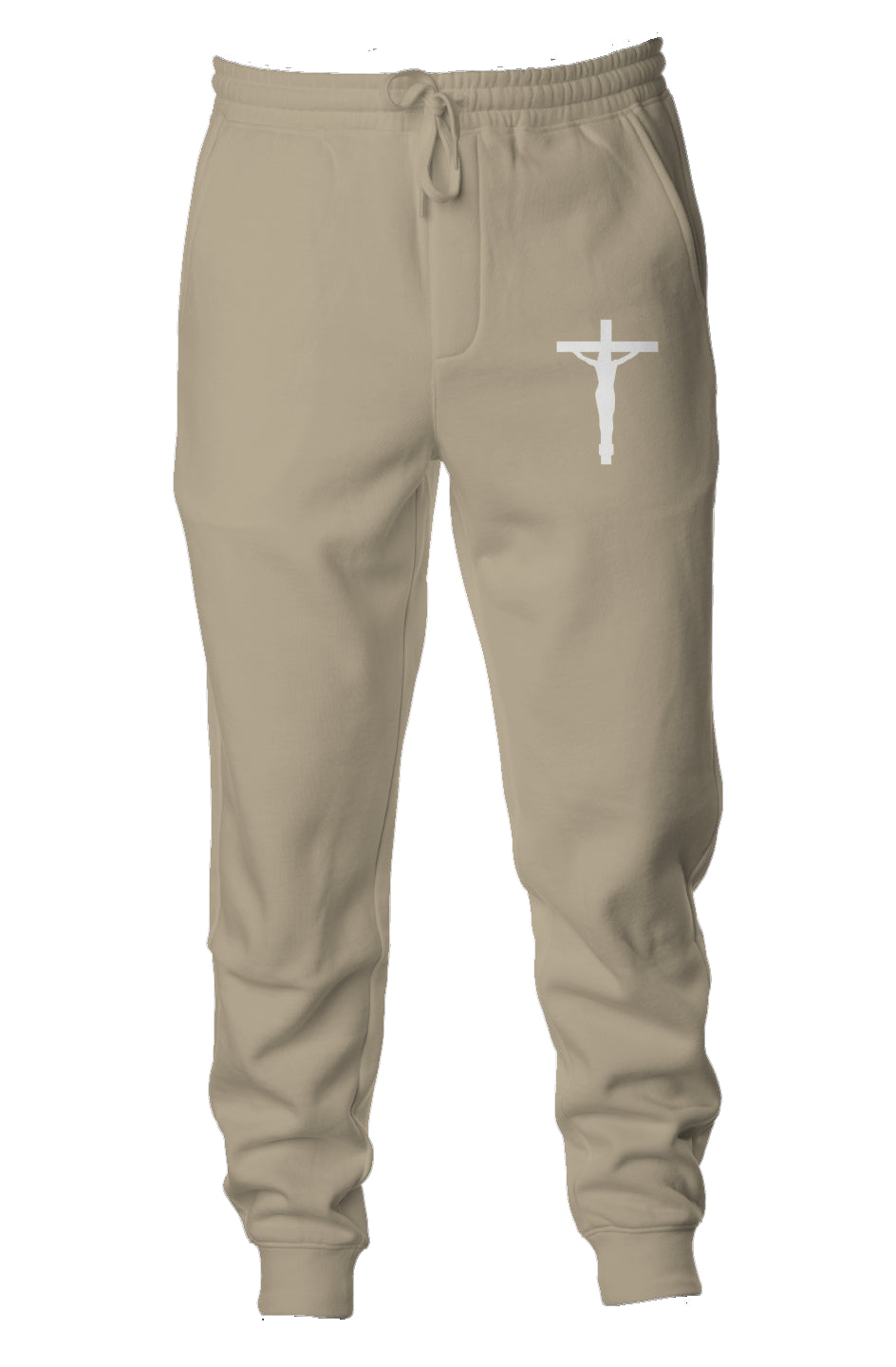 White Cross Joggers