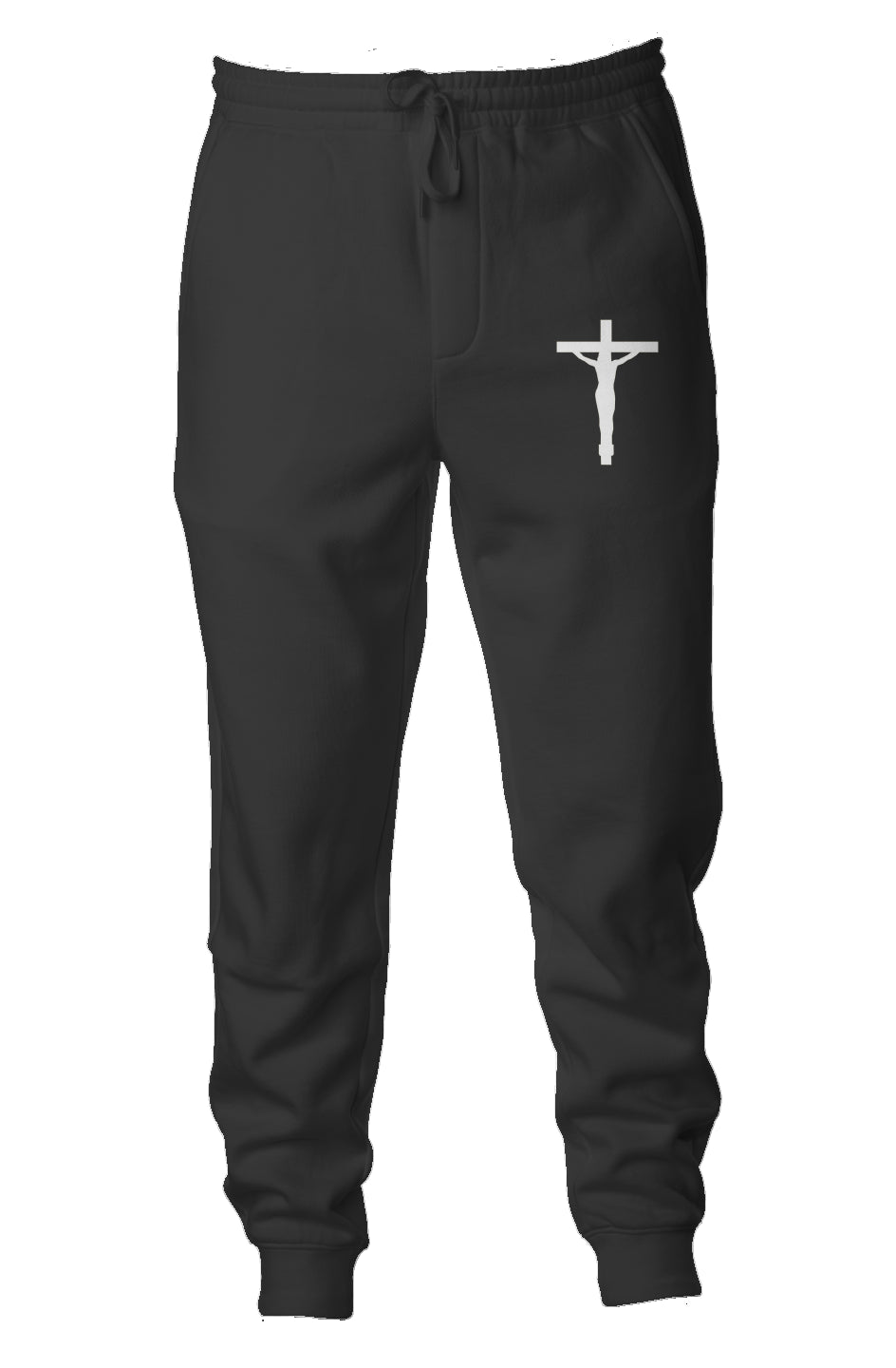 White Cross Joggers