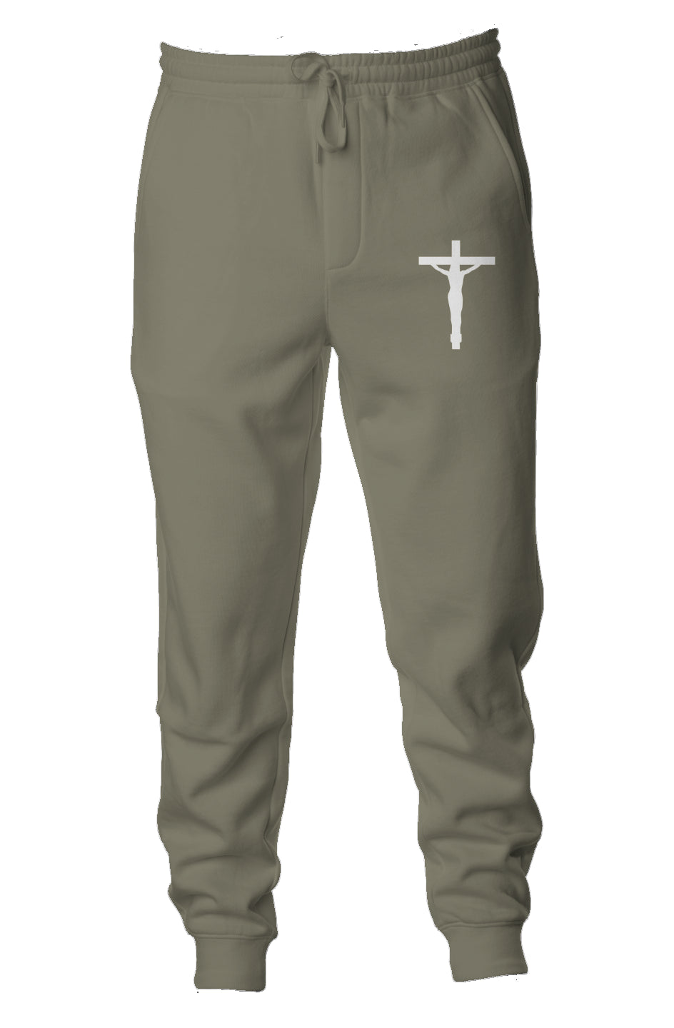 White Cross Joggers