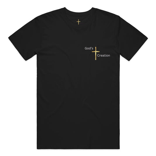 God's Creation Gold Cross T-Shirt