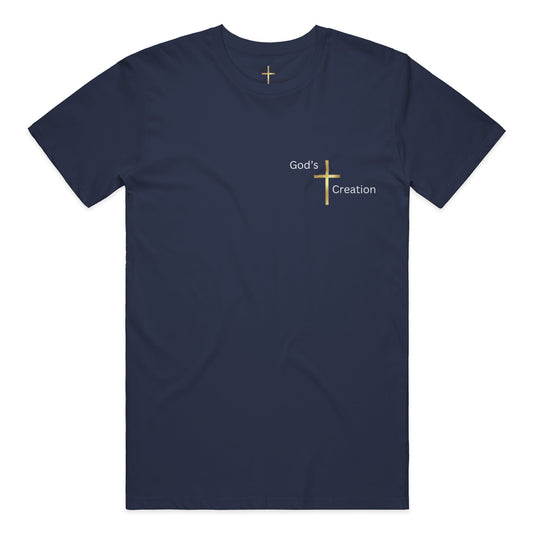 God's Creation Gold Cross T-Shirt