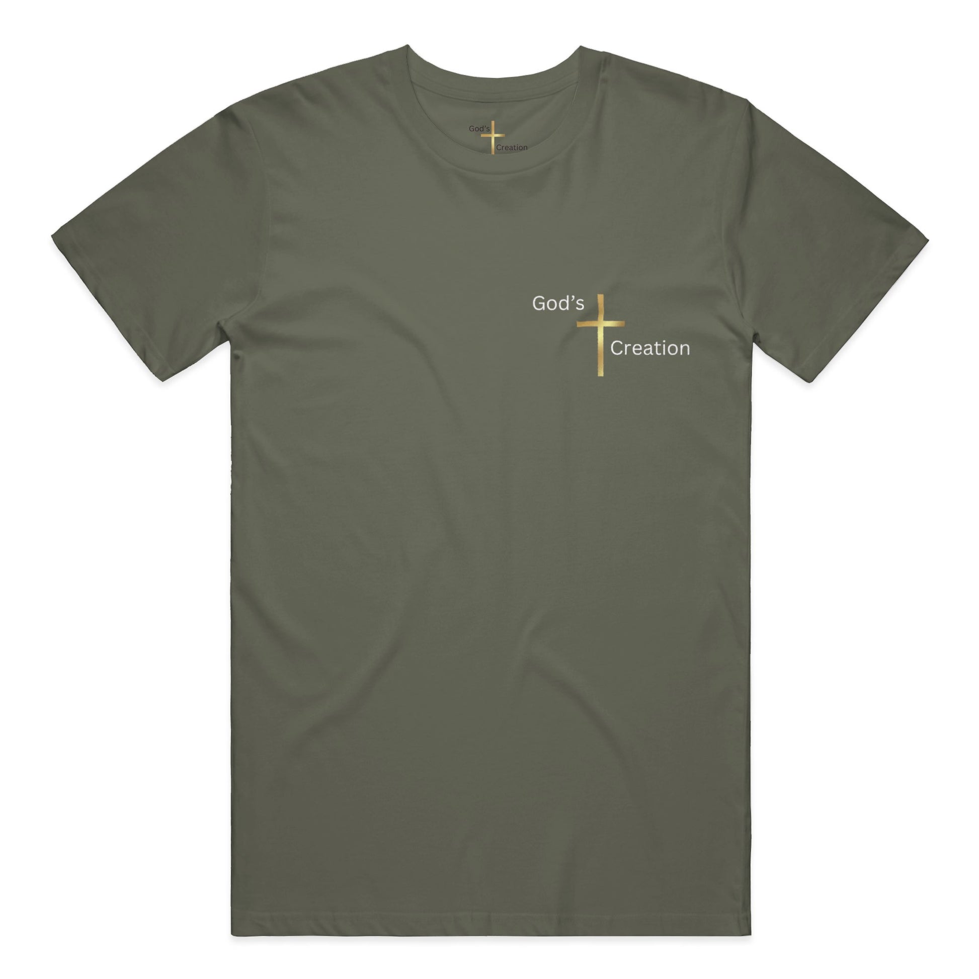 God's Creation Gold Cross T-Shirt