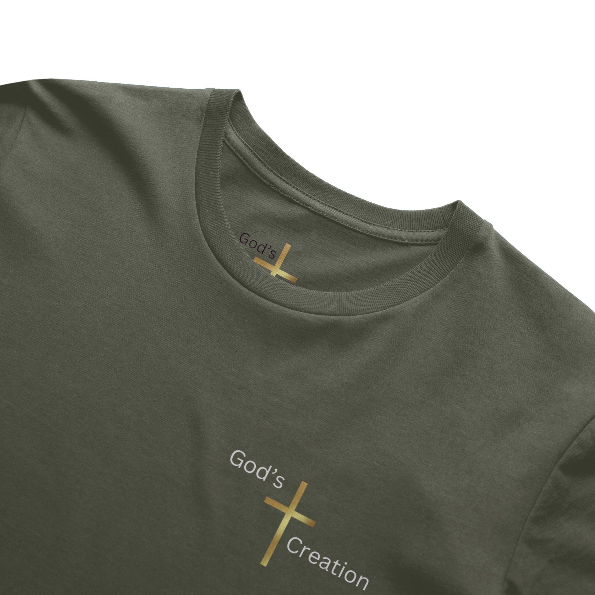 God's Creation Gold Cross T-Shirt