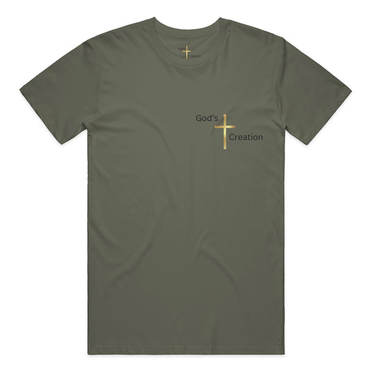 God's Creation Gold Cross T-Shirt