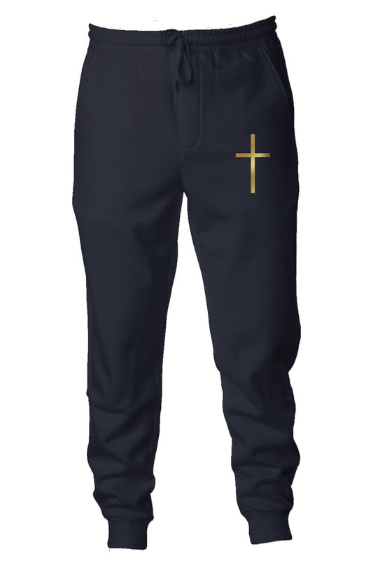 Gold Cross Joggers