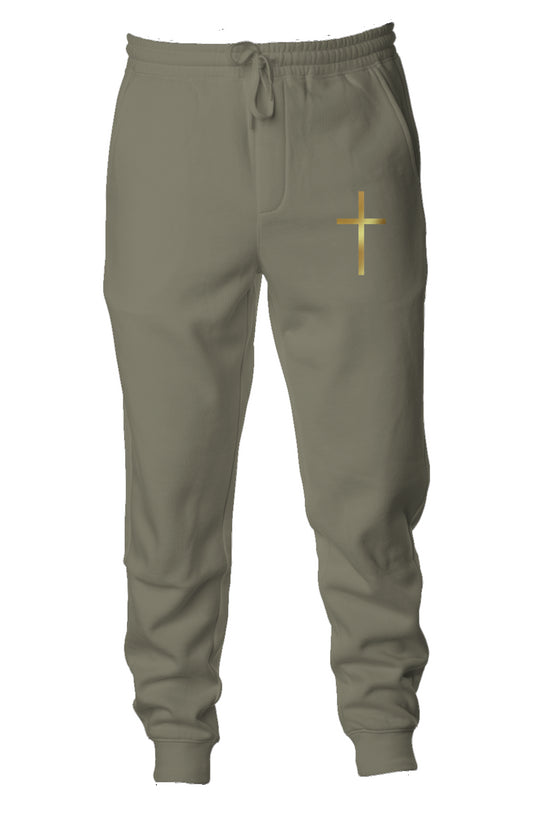 Gold Cross Joggers