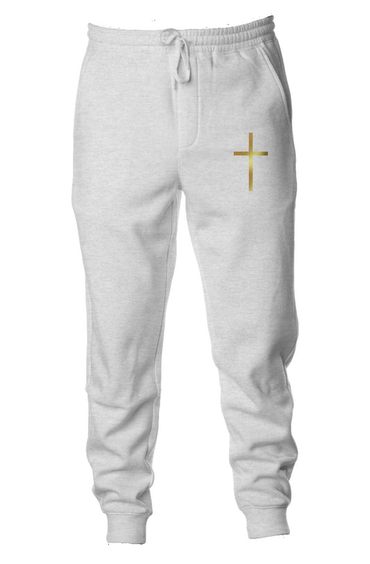 Gold Cross Joggers