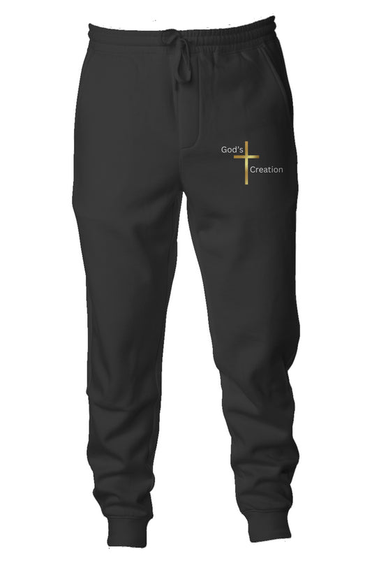 God’s Creation Gold Cross Joggers
