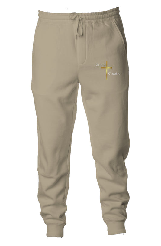 God’s Creation Gold Cross Joggers