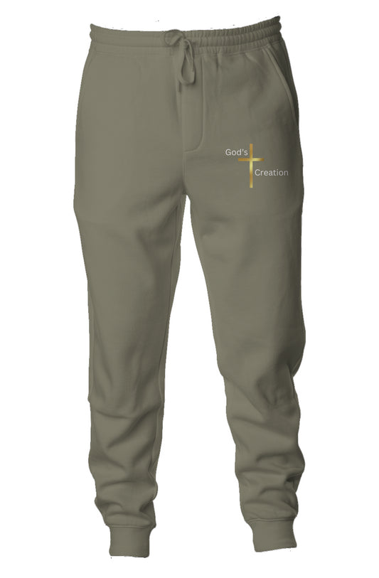 God’s Creation Gold Cross Joggers