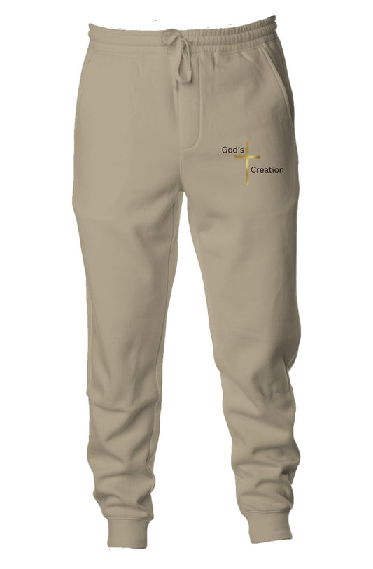 God’s Creation Gold Cross Joggers