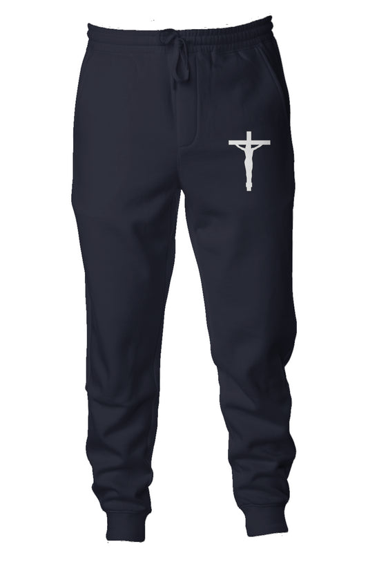 White Cross Joggers