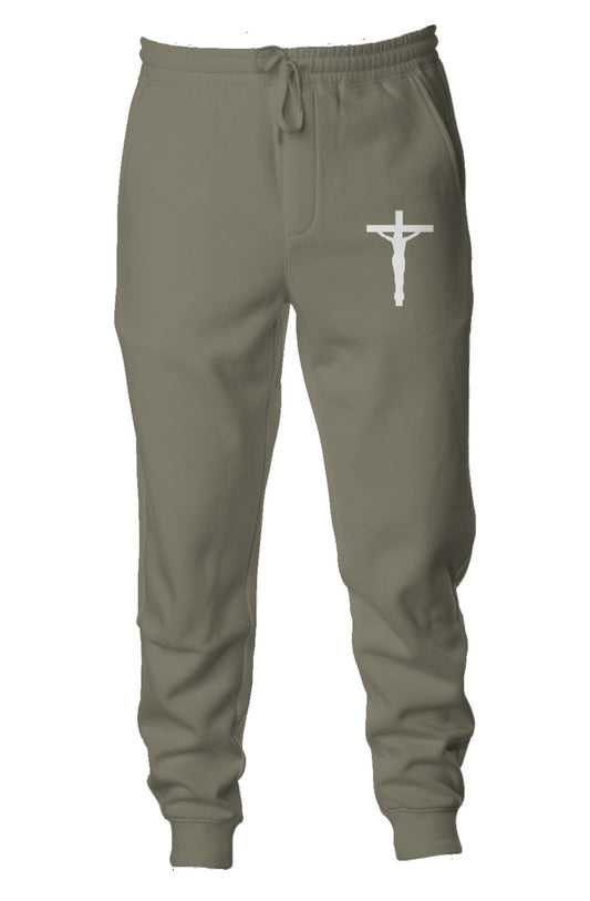 White Cross Joggers