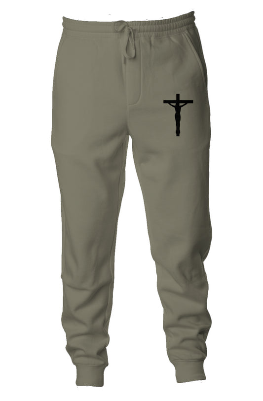 Black Cross Joggers