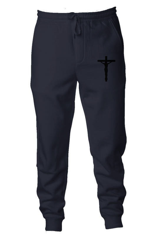 Black Cross Joggers